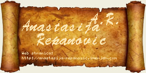 Anastasija Repanović vizit kartica